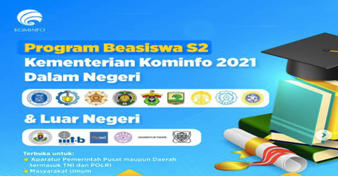 Tahun 2021, Kominfo Buka Program Beasiswa S2 Dalam Dan Luar Negeri